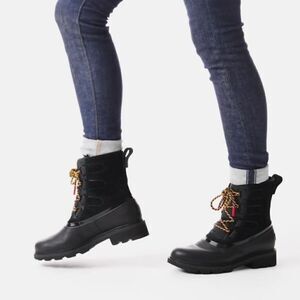 NEW Black Lennox Street Waterproof Lace-up Hiking Boots 7.5